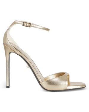 ALEVI Bar Leather Sandals - Metallic