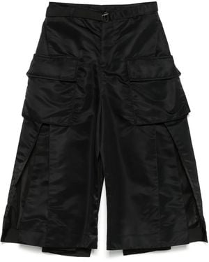 Sacai オールオーバースリット スカート - ブラック