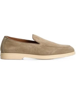 Doucal's Suede Loafers - Natural