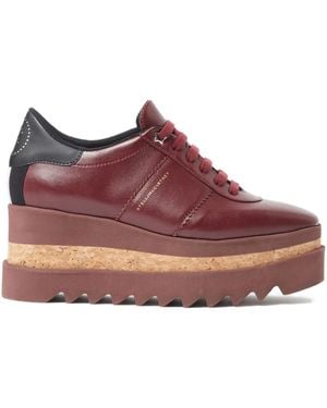 Stella McCartney Sneakers mit Plateau 80mm - Rot