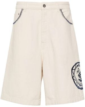 Drole de Monsieur Le Short Art De La Table デニムショーツ - ナチュラル