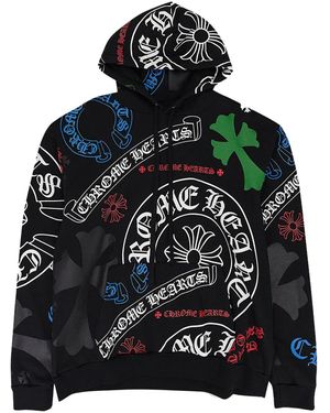 Chrome Hearts Stencil Hooded Sweatshirt - Black