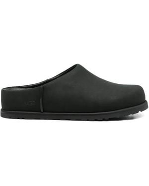 UGG Round-Toe Flat Mules - Black