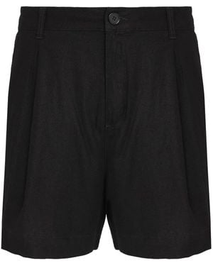 Osklen Linen Bermuda Shorts - Black