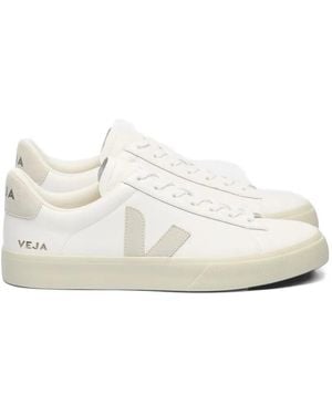 Veja Campo Leather Natural - White