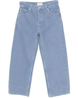 Free People Jeans Boyfriend Deep Trance Dropped - Blu