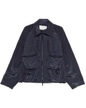 Feng Chen Wang Cargo-Pockets Jacket - Blue
