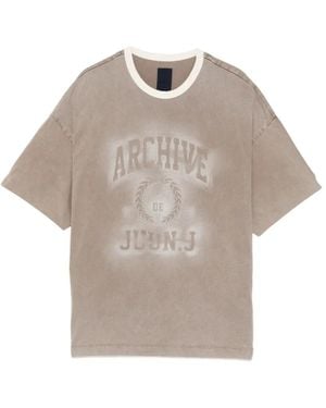 Juun.J Ringer T-Shirt - Natural