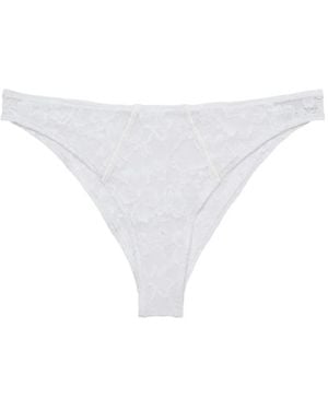 Fleur du Mal Le Stretch Cheeky Briefs - White