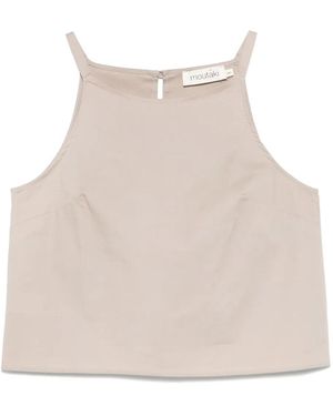 MOUTAKI Stretch-Cotton Tank Top - Natural