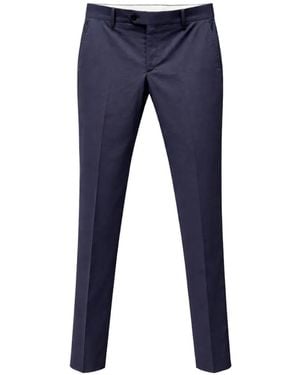 Franzese Collection Stefano De Martino Linen Trousers - Blue