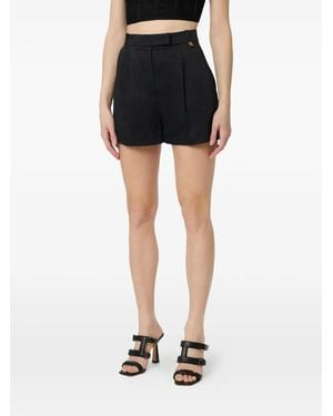 Elisabetta Franchi Logo-Detail Shorts - Black