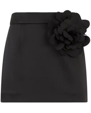 Philipp Plein Satin Mini Skirt Rose - Black