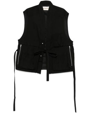 Mordecai Paneled Vest - Black