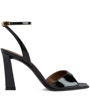 Giuseppe Zanotti Venice Square-Toe Sandals - Black