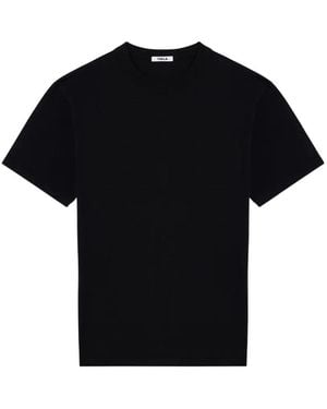 Tekla T-Shirt Girocollo Manica Lunga - Black