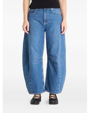 Gap Vaqueros Barrel Con Pinzas - Azul