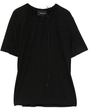Simone Rocha Bow-Detail T-Shirt - Black