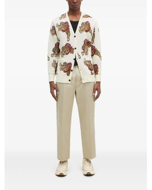 Wacko Maria Pleated Trousers - Natural