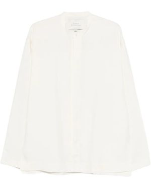 Studio Nicholson Collarless Shirt - White