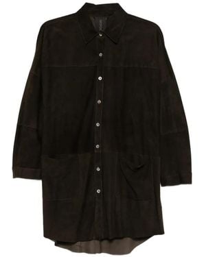 Giorgio Brato Patch-Pockets Long Shirt - Black