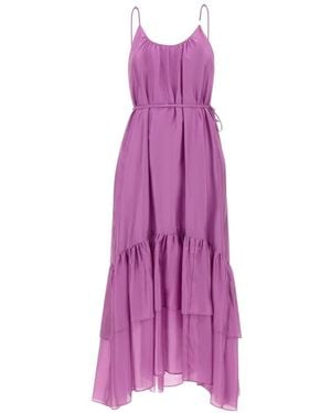 Liu Jo Ruffled Tiered Dress - Purple