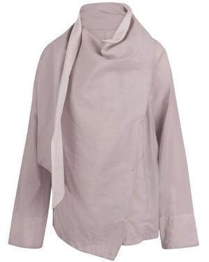 Soeur Leonore Draped-Panel Blouse - Purple