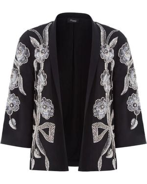 Temperley London Floral Beaded Lana Jacket - Black