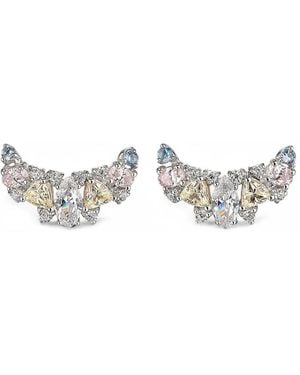 Anabela Chan Boucles D'Oreilles Twinkle Avec Pièce Arrière - White