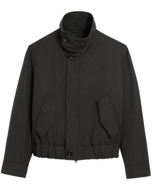 Ami Paris Harrington Wool Jacket - Black