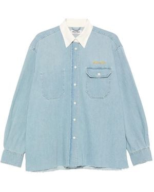 Miu Miu Denim Cotton Shirt - Blue