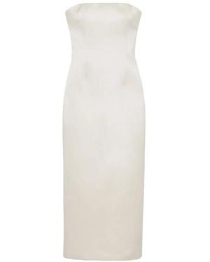 Jonathan Simkhai Enid Bustier Midi Midi Dress - White