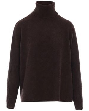 Not Shy Margareth High-Neck Jumper - Black
