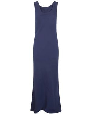 DR. HOPE Crew-Neck Maxi Dress - Blue