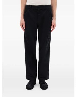 Ann Demeulemeester Vito Cargo Canvas Broek - Zwart