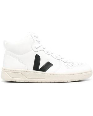 Veja V-10 High-Top-Sneakers - Weiß