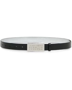 MM6 by Maison Margiela Plaque-Detail Belt - White