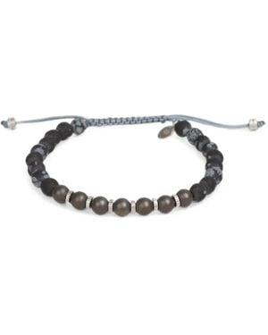 Tateossian Beaded Drawstring Bracelet - White