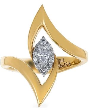 YEPREM 18K And Strada Diamond Ring - Metallic