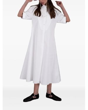 Jil Sander Cotton Midi Shirt Dress - White
