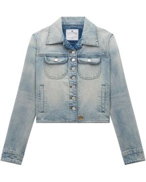 Courreges Light Cotton Denim Jacket - Blue