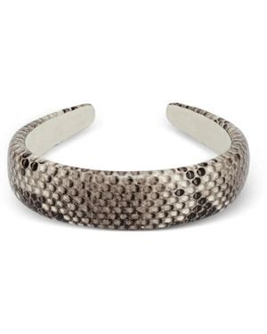 POTAMY Haarband Met Slangenprint - Wit