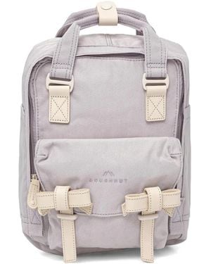Doughnut Mini Macaroon Ribbon X Unicorn Bow-Detail Buckle-Fastening Backpack - Grey