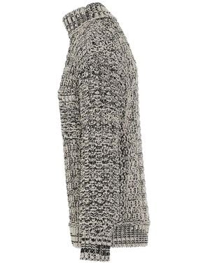 Ambush Jacquard-Knit Crew-Neck Jumper - Grey