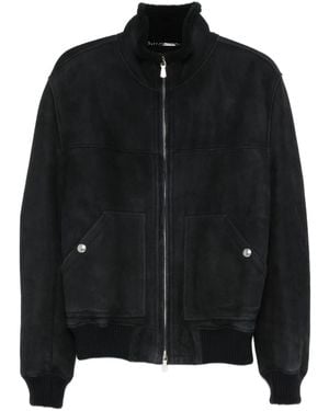 Eleventy Full-Zip Bomber Jacket - Black
