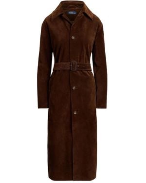 Polo Ralph Lauren Suede Coat - Brown