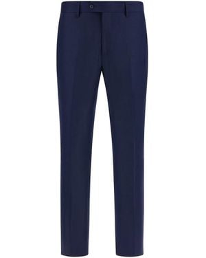 BOGGI Bird's Eye Trousers - Blue