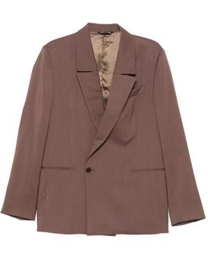 Costumein Double-Breasted Blazer - Brown