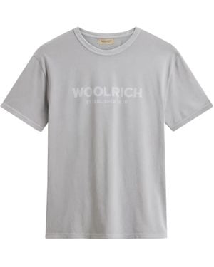 Woolrich Logo-Print T-Shirt - Gray