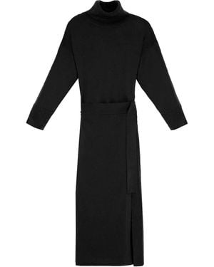 Yves Salomon Kleid Mit Rollkragen - Schwarz